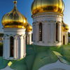 Аэрофотосъёмка собора в Пушкине